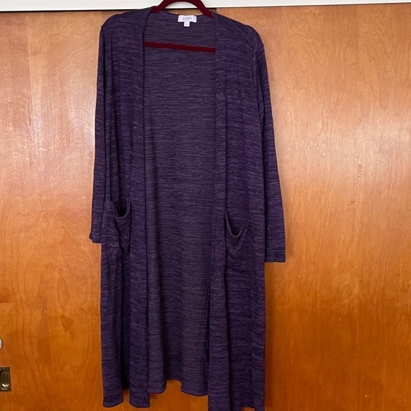 LuLaRoe Sweaters - Lularoe Sarah Cardigan L in Marled Purple